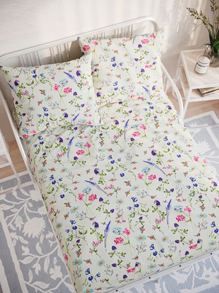 Простынь на резинке полисатин Simple House "Prato" 180x200 см