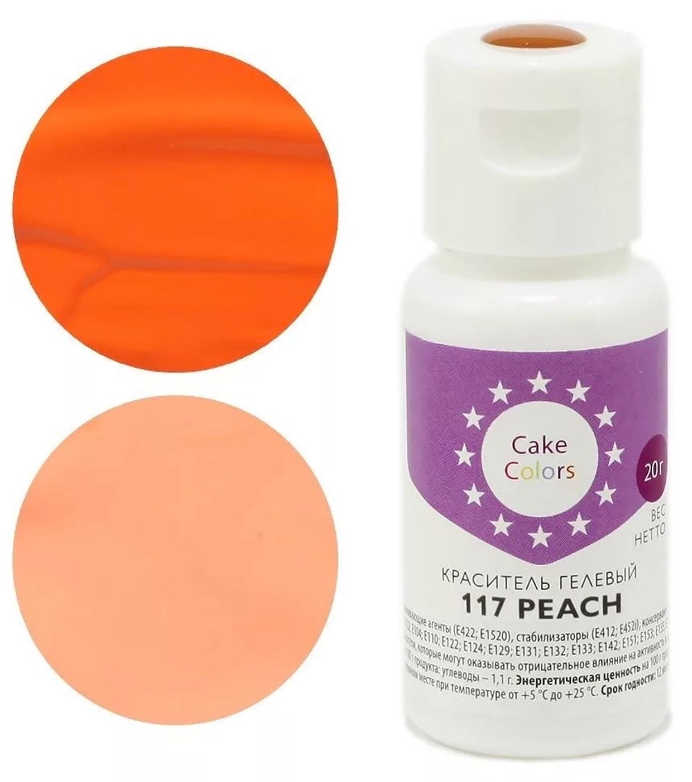Краситель гелевый Cake Colors PEACH, персик 20г