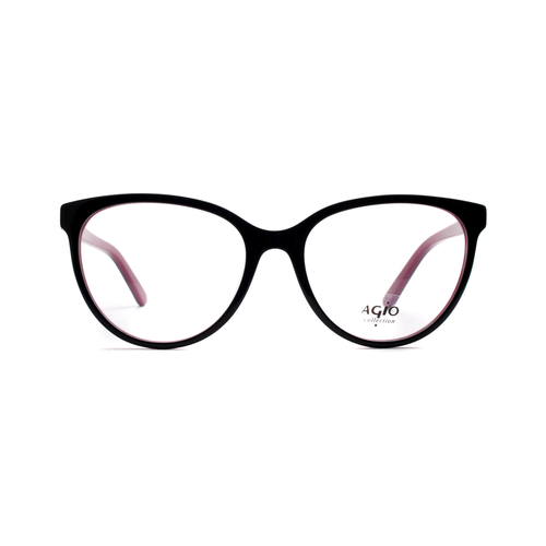 Оправа бабочка Agio 60139P c3 черная с розовым