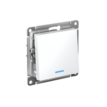 Выключатель 1-кл. СП AtlasDesign 10А IP20 (сх. 1а) 10AX с подсветкой механизм бел. SE ATN000113