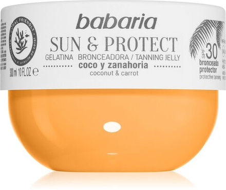 Babaria Tanning Jelly Sun & Protect - защитный гель SPF 30 /   300  ml  / GTIN 8410412490214