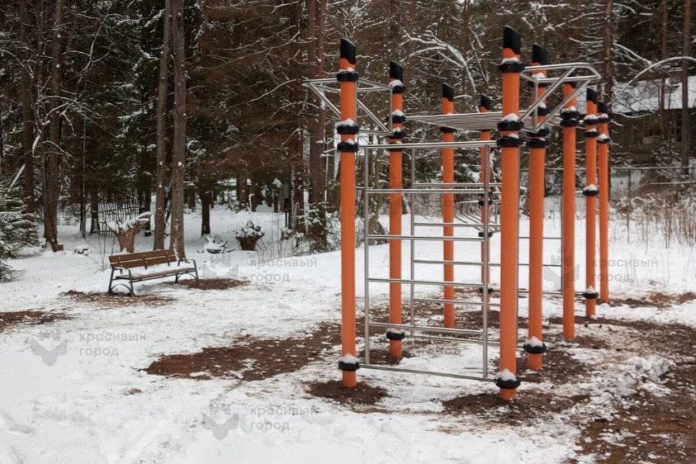 Комплекс воркаут 4 турника, 3 шведские стенки, брусья и 2 рукохода