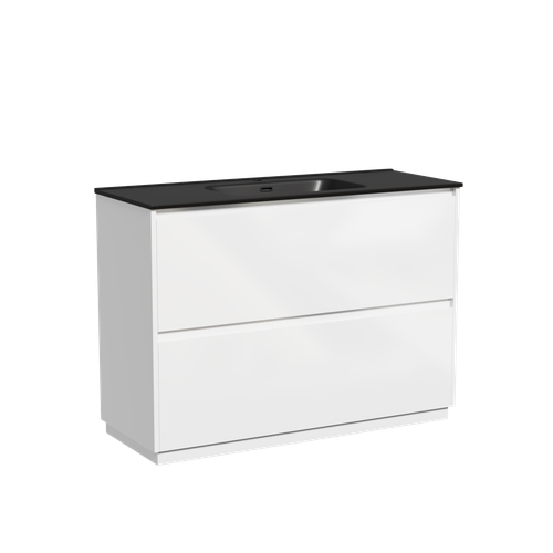 Тумба с раковиной Sancos Libra Floor 120 см LB120F-1W глянцевый белый