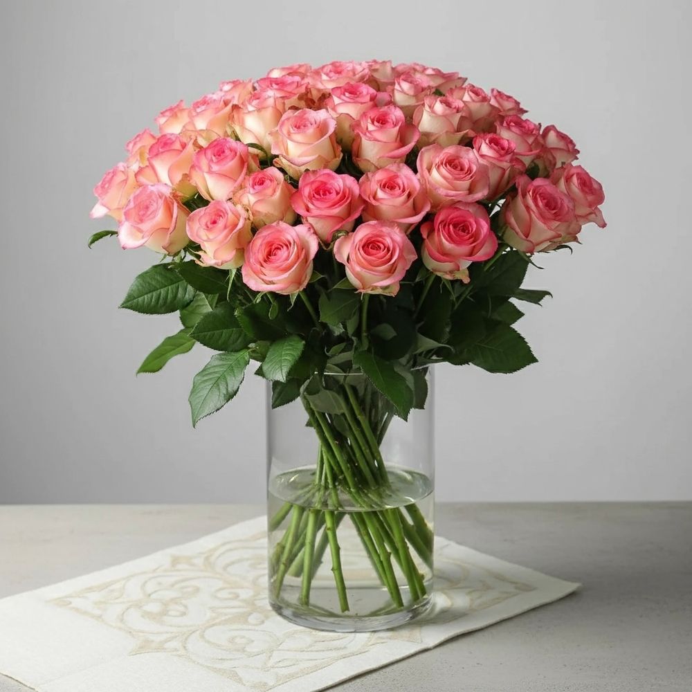 Розовые розы «Джумилия»