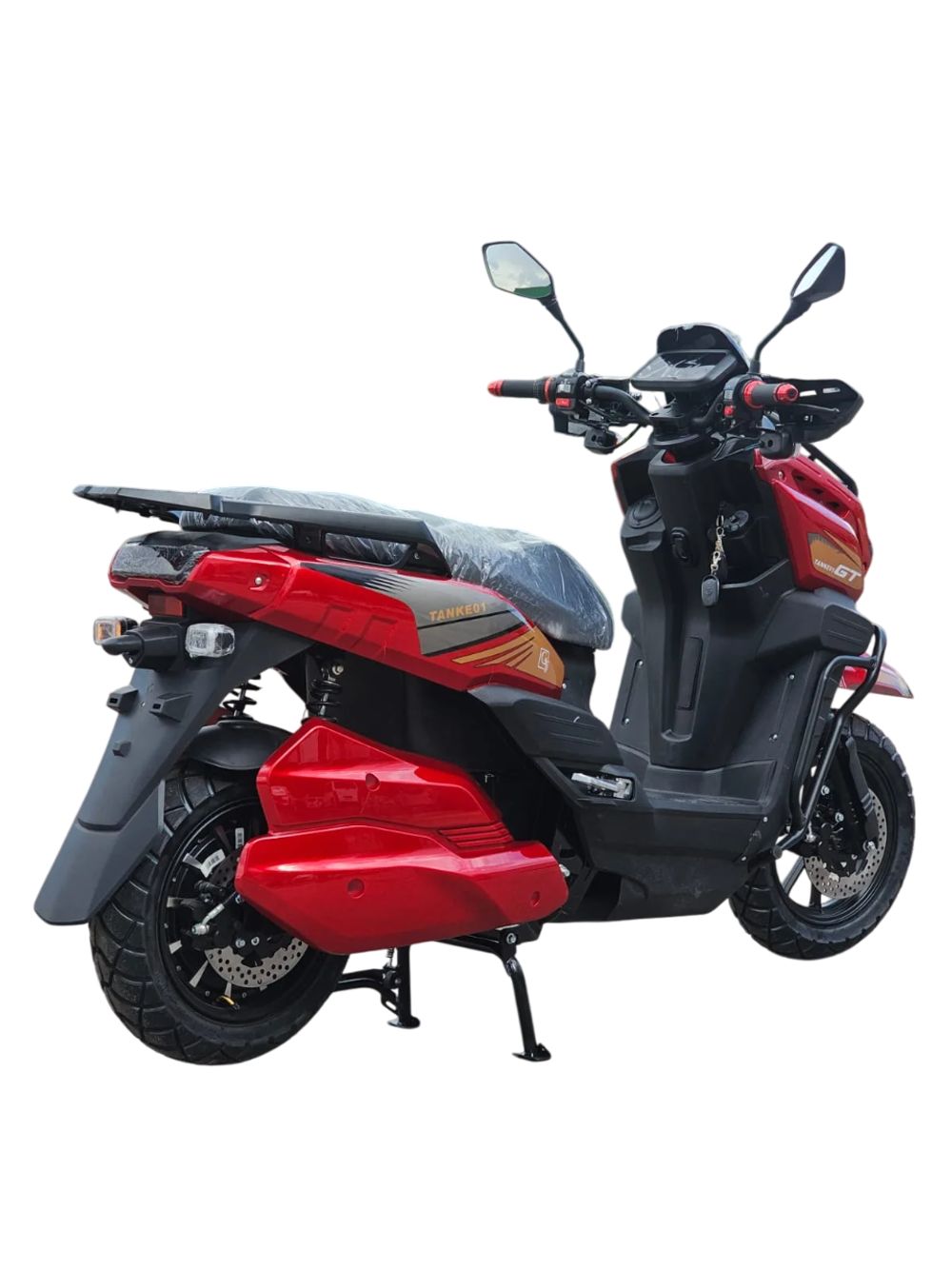 Электроскутер GT Tank 3000W (72V/30Ah) - Красный фото №7