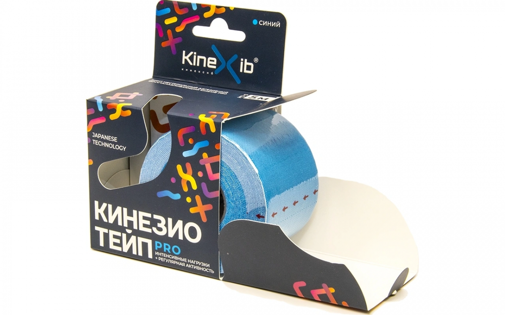 Кинезио-тейп KINEXIB Pro 5м x 5см синий