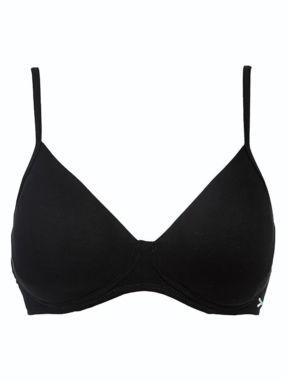 Бюстгальтер с формованными чашечками из хлопковой ткани (Размер: 6B) (Цвет: черный)