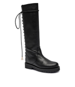 Кожаные сапоги-казаки TWINSET - черный(242TGT164)