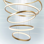 736483 Люстра ROTONDA 293W LED 8471LM 120G ЗОЛОТО 3000K