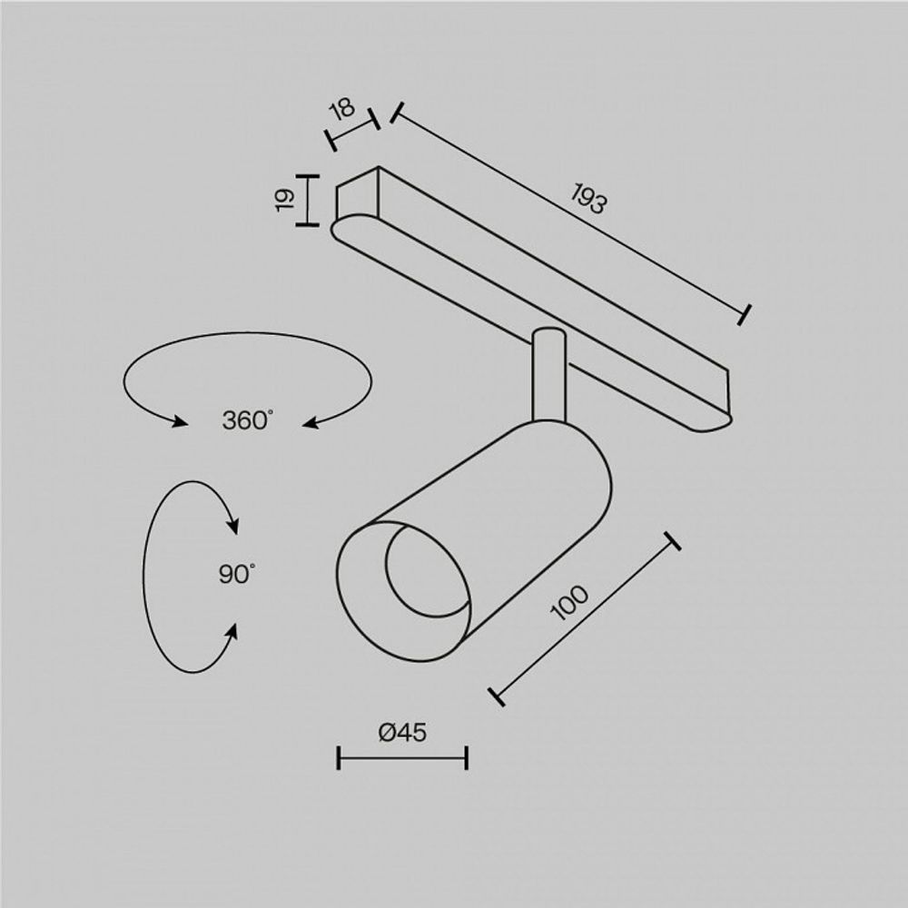 Светильник на штанге Maytoni Focus LED TR032-2-5W2.7K-M-B