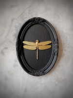 Барельеф на стену из гипса Стрекоза