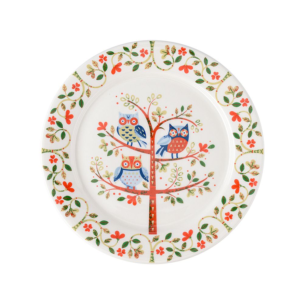 Набор тарелок Owl из коллекции Birds of Paradise в подарочной упаковке, Ø18 см, 2 шт.