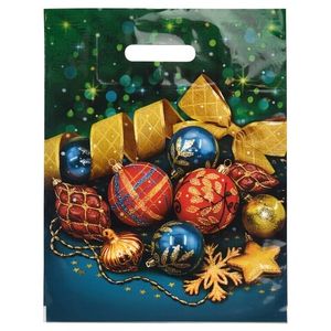 Пакет новогодний прорубная ручка Россия 31*40 см 60 мкм ПВД Шик 1 шт 500 шт/кор