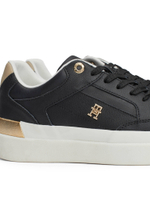 Кожаные кроссовки Tommy Hilfiger - черный(FW0FW08126)