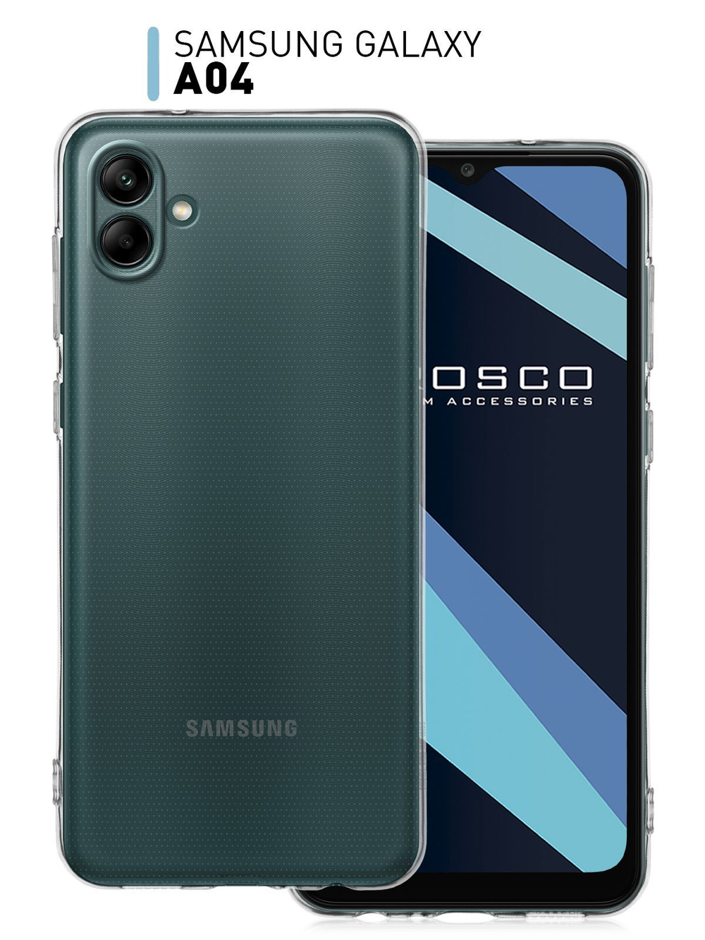 Чехол ROSCO для Samsung Galaxy A04 (арт. SS-A04-TPU-01-TRANSPARENT )