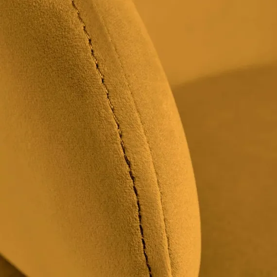 Стул Lime, оранжевый микровелюр с золотыми ножками