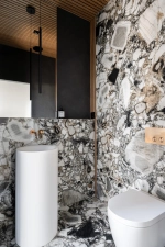 Cмеситель Gessi316, настенный, встраиваемый, на 1 выход, цвет Warm Bronze Brushed PVD