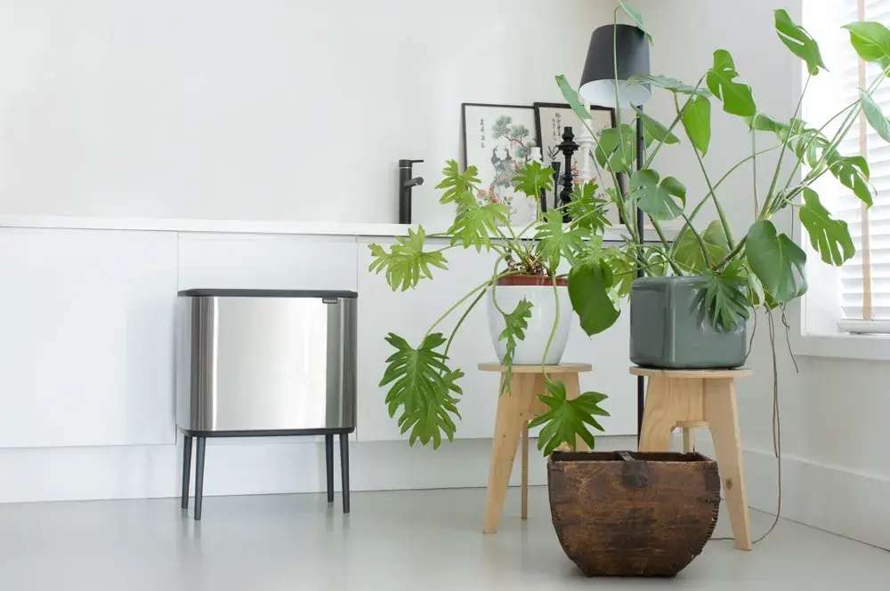 Brabantia Контейнер для мусора Bo Touch 11+23 л, матовое серебро