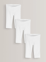 Легинсы укороченные для девчоки Next 630-052, 3 шт., Белый