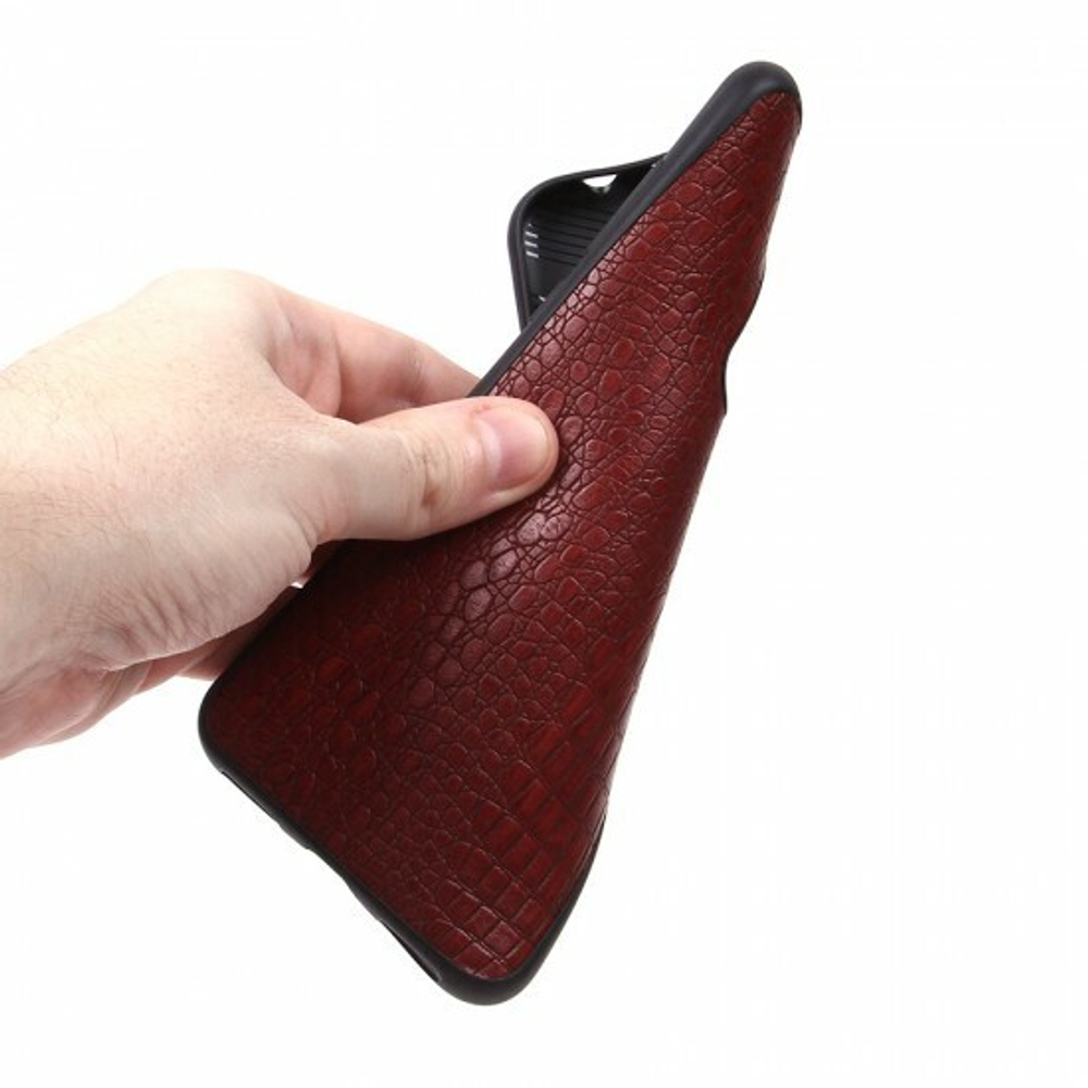 Панель из экокожи Рептилия для Xiaomi Redmi 5 Plus, 010027 Черный