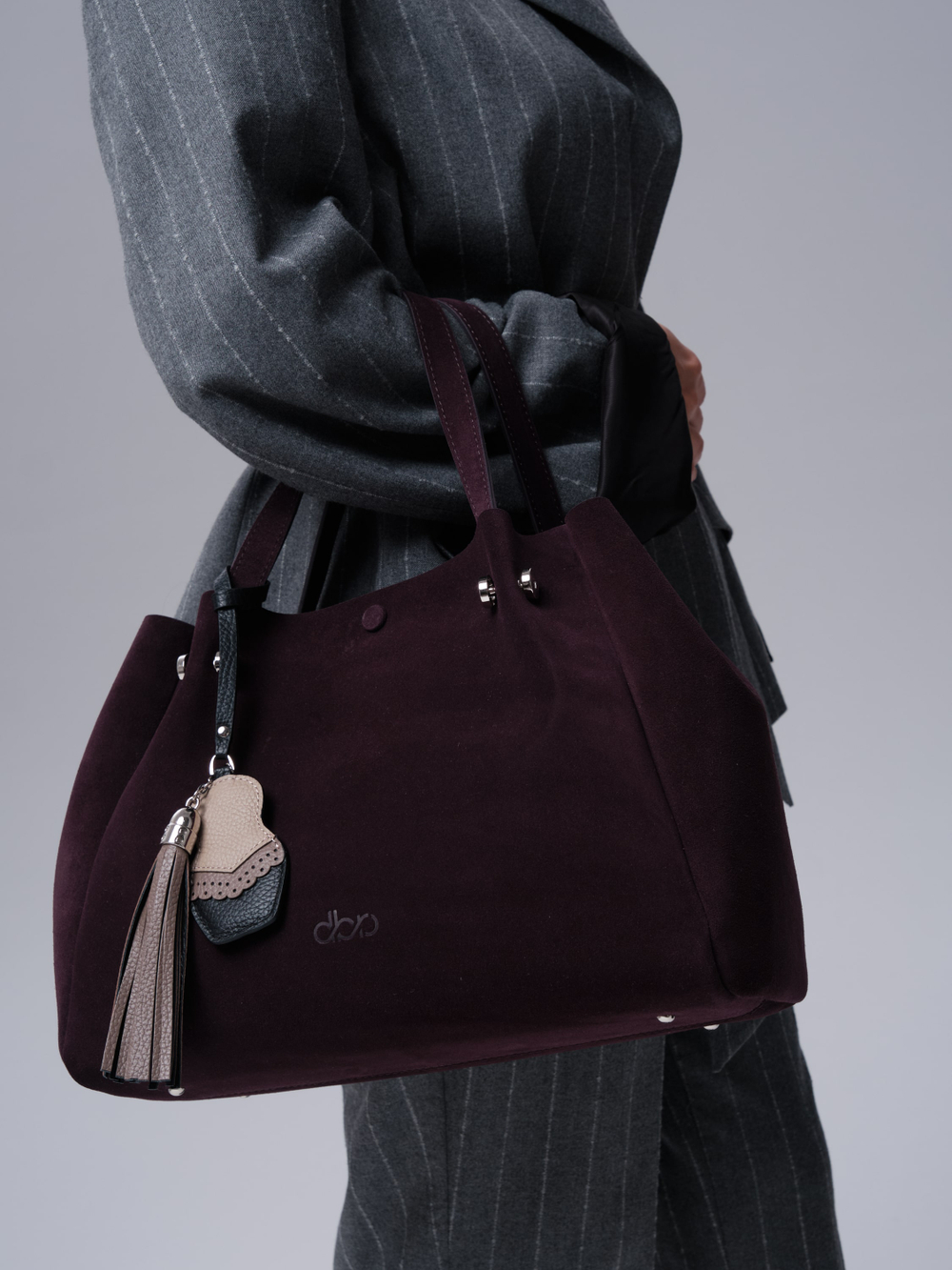 Женская сумка Vasilisa DBR 31210 сливовый/велюр