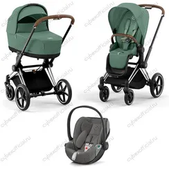 Детская коляска Cybex Priam IV 3 в 1 Leaf Green