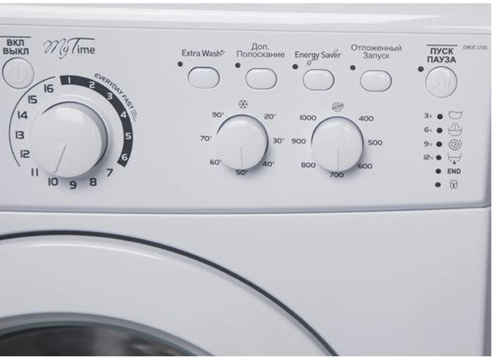 Стиральная машина INDESIT EWUC узкая 34 см, 4 кг, 1000 об/мин
