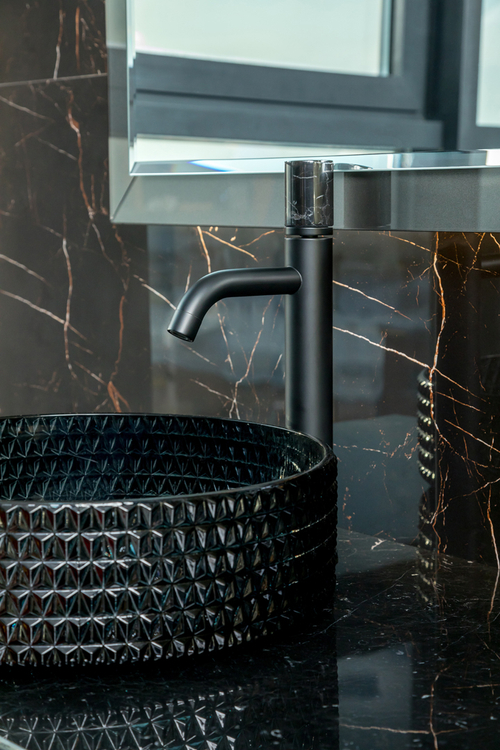 Смеситель STICK для умыв. выс. BLACK MRAMOR BLACK_Комплект