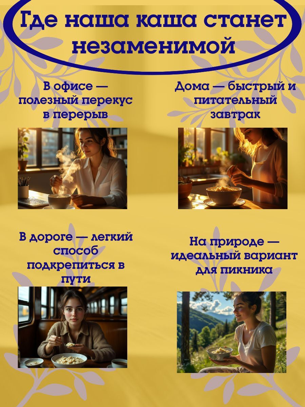 Каша быстрого приготовления Relish овсяная Ягодное ассорти 35 гр. 35 штук