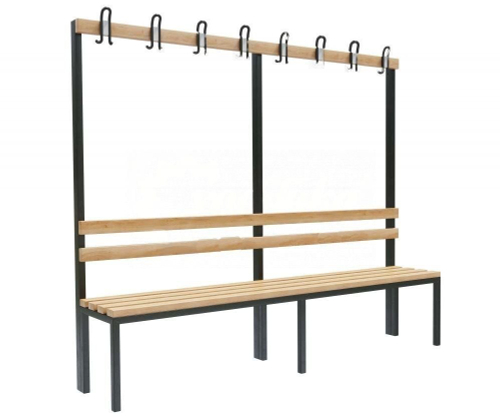 Скамейка с вешалкой для раздевалок «Бэйсик Дуо»
