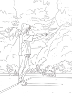 Remember Hari Horror Romance. Coloring Book