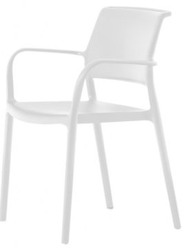 Кресло пластиковое Ara Италия белое