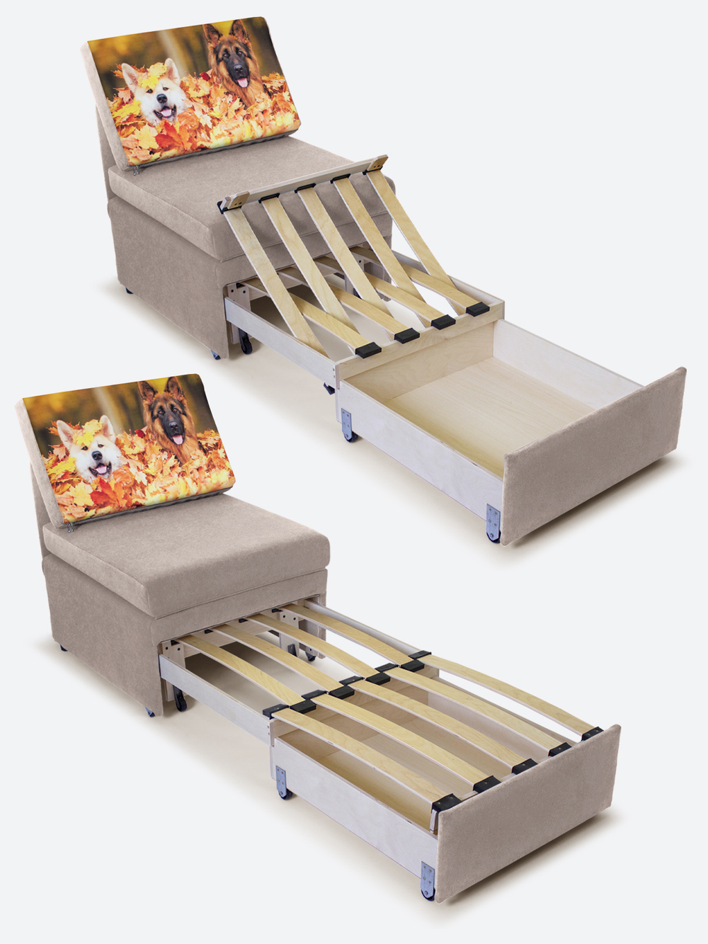 Кресло-кровать "Миник", купон Собаки