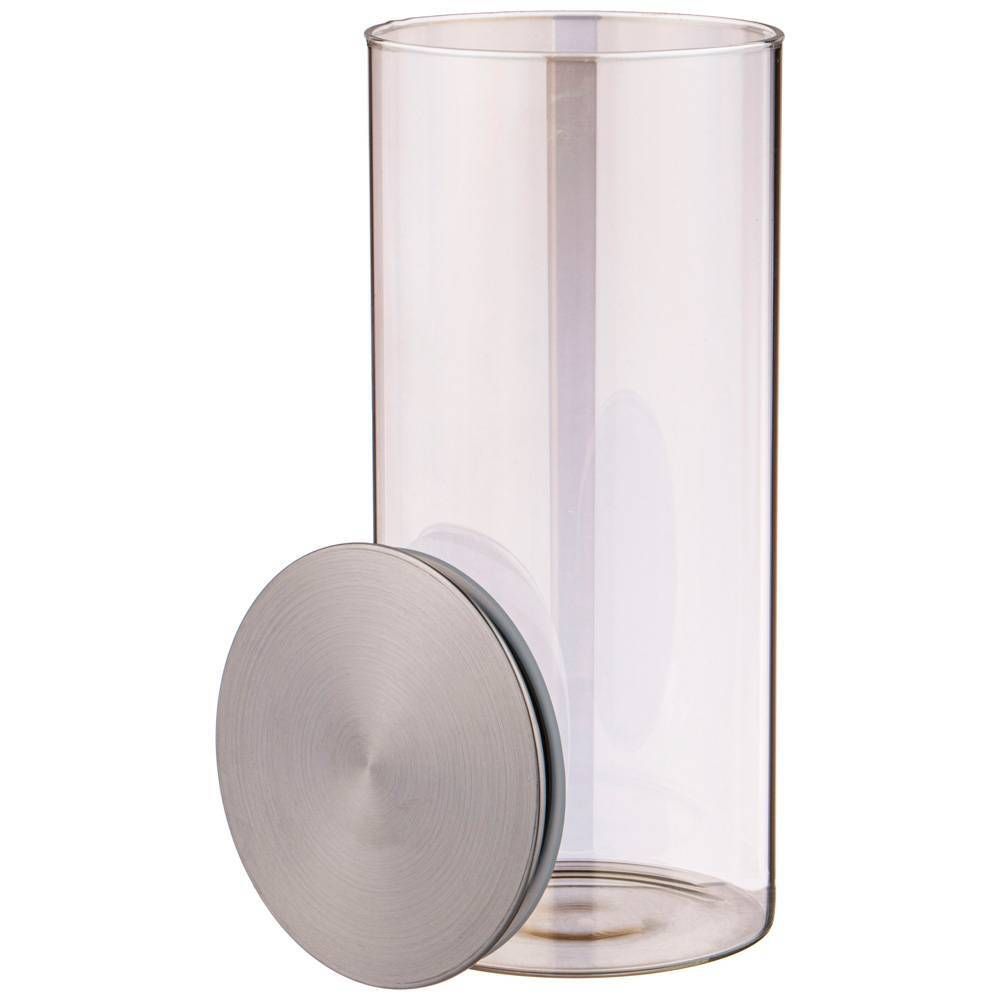 ЕМКОСТЬ ДЛЯ СЫПУЧИХ ПРОДУКТОВ AGNESS "SMOKY" 1700 МЛ ДИАМЕТР=9,5 СМ. ВЫСОТА=27 СМ ЦВЕТ:ДЫМЧАТЫЙ