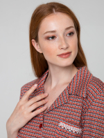 Туника Д-023/оранжевый-геометрия