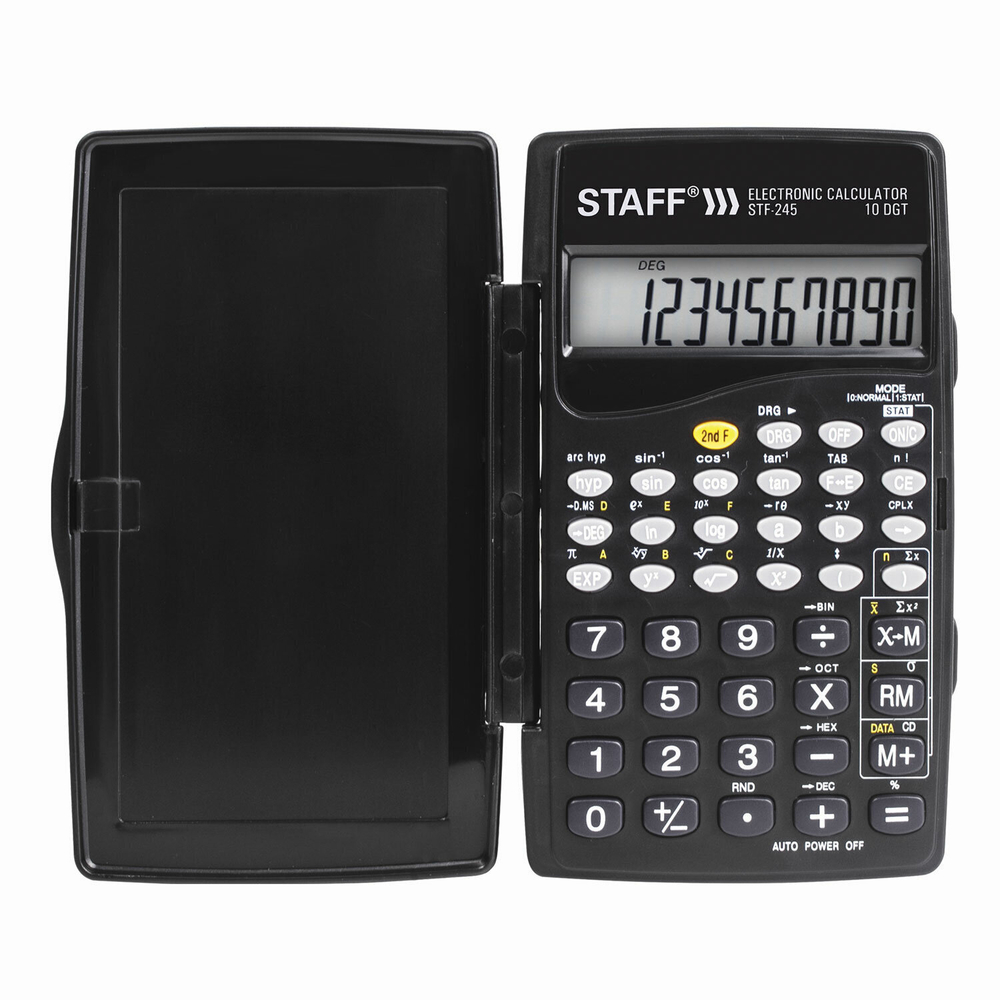 Калькулятор инженерный STAFF STF-245 компактный (120х70 мм) 128 функций 10 разрядов