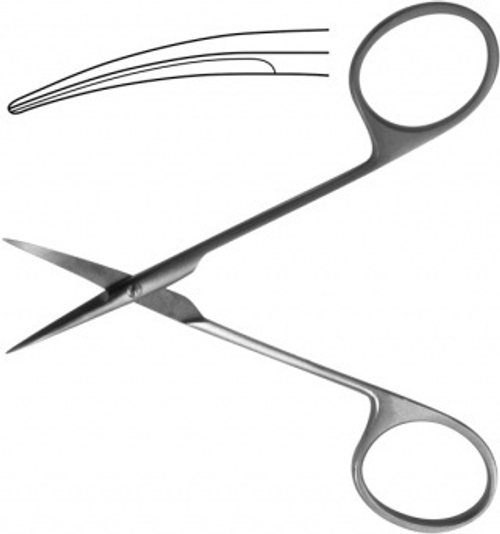 ТМ- Н-61 Ножницы для стекловидного тела вертикально-изогнутые