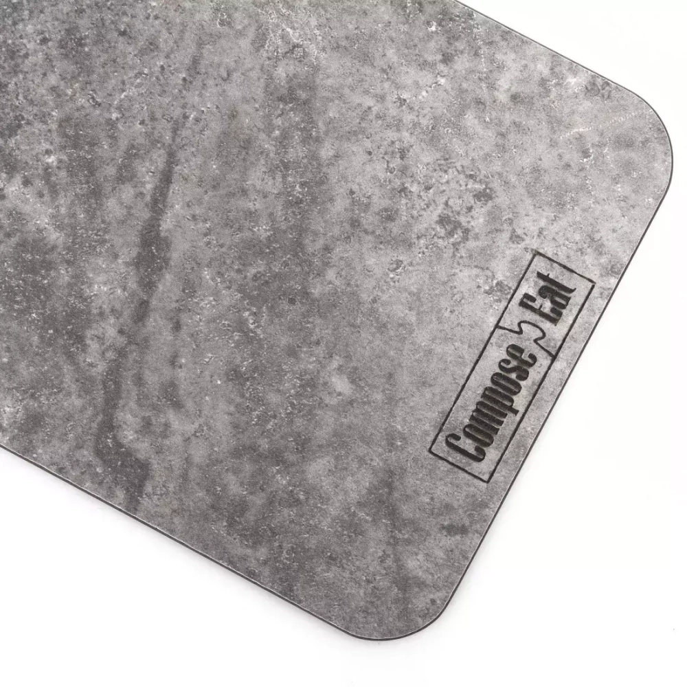 Доска разделочная 22x15см ComposeEat мрамор серый