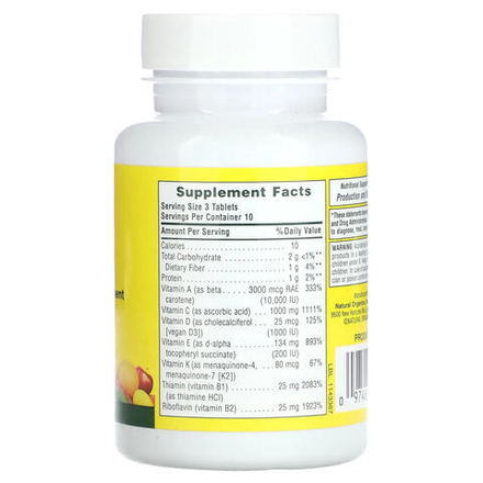 NaturesPlus, Source of Life, мультивитаминная и минеральная добавка, 30 таблеток