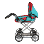 Коляска д/кукол универс.металл. складн. цв. микс, в коробка (9346W)