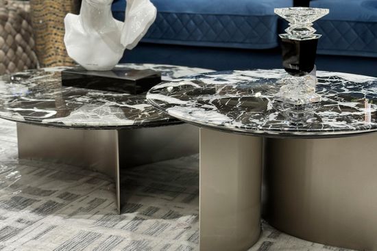 57EL-10311 Стол журнальный черный d70*40см