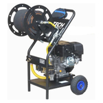 Каналопрочистной аппарат в/давления CM1610 (160 бар, до 720 л/ч, 7 лс) бензиновый, шланг катушка 30м