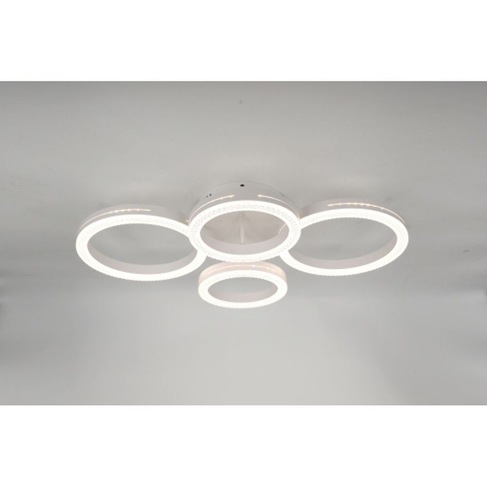 Светильник потолочный светодиодный Rivoli Juniper 6187-702 LED 75 Вт 3000-6000К белый с пультом | Rivoli