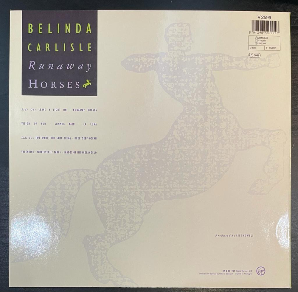 Belinda Carlisle- Runaway Horses (Европа 1989г.)