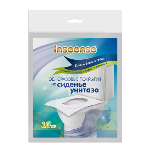 Inseense одноразовые покрытия на сиденье унитаза, 10 шт.
