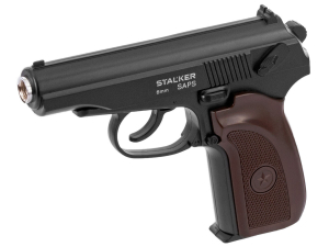 Пистолет пневматический Stalker SAPS Spring (ПМ)+имитатор ПБС, к.6мм (SA-33071PS)
