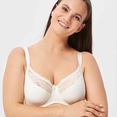 Бюстгальтер Мягкая чашка Пригл.Белый Беларусь