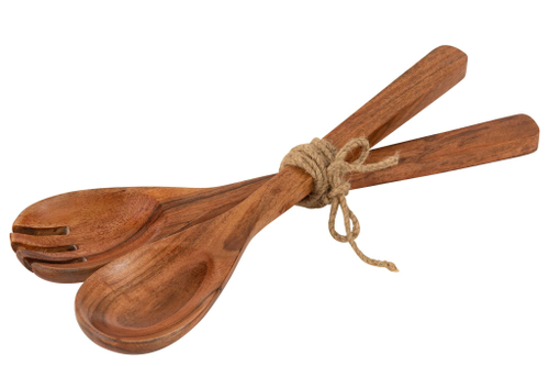 Набор из 2-х приборов для салата "Акация" большие 34x7x2см