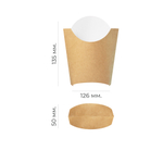 Упаковка для картофеля фри FRY L OSQ 132*120*54мм (700шт/кор)