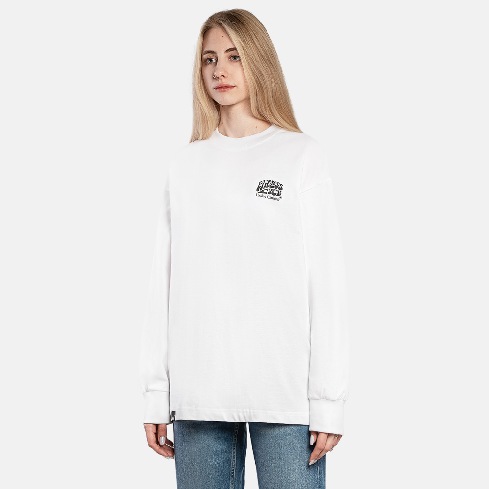 Лонгслив HAIDED ENDLESS CYCLE Белый